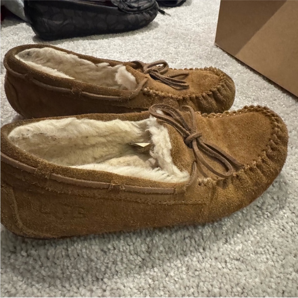 UGG Brown Suede Slippers